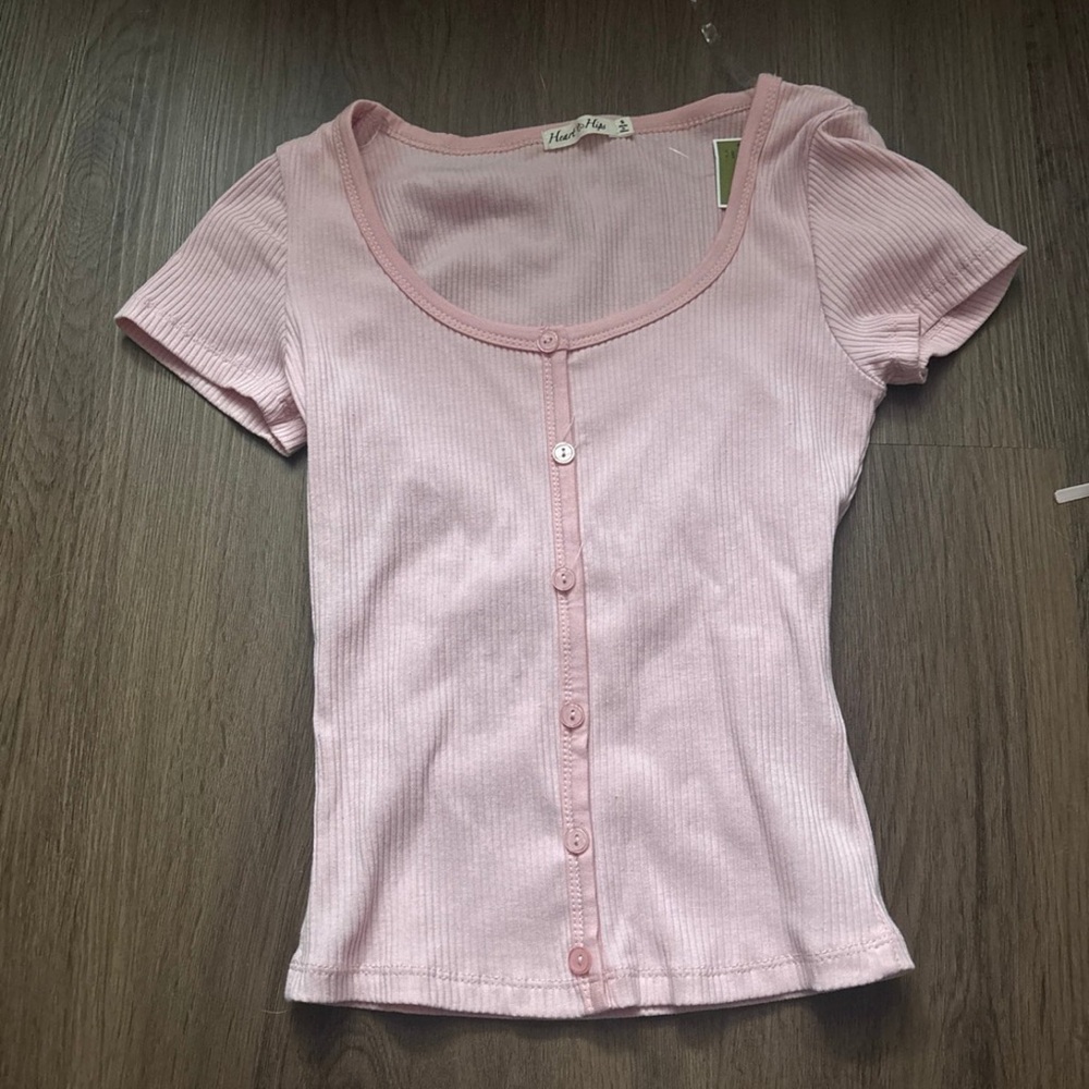 Coquette pink top